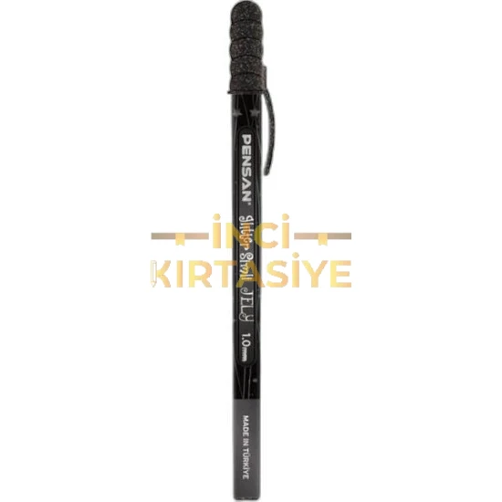PENSAN JELY GLİTTER 1.0 MM GEL PEN SİYAH