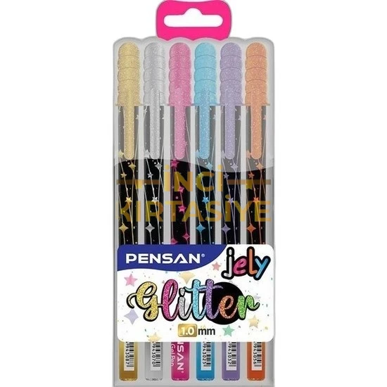 PENSAN JELY GLİTTER 1.0 MMGEL PEN 6LI SET