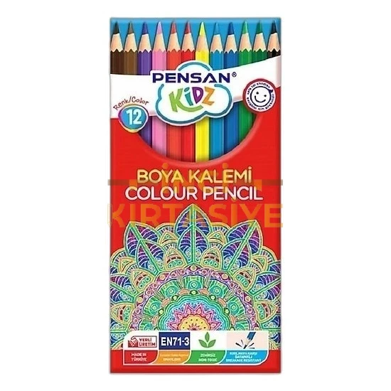 PENSAN KİDZ 12 RENK TÜP KURUBOYA