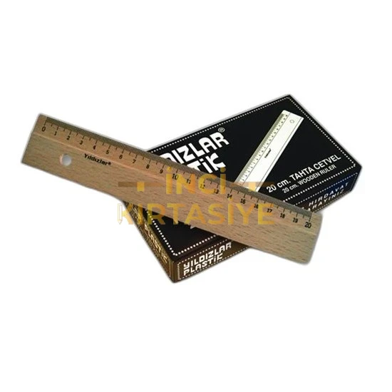 YILDIZLAR 20CM TAHTA CETVELİ