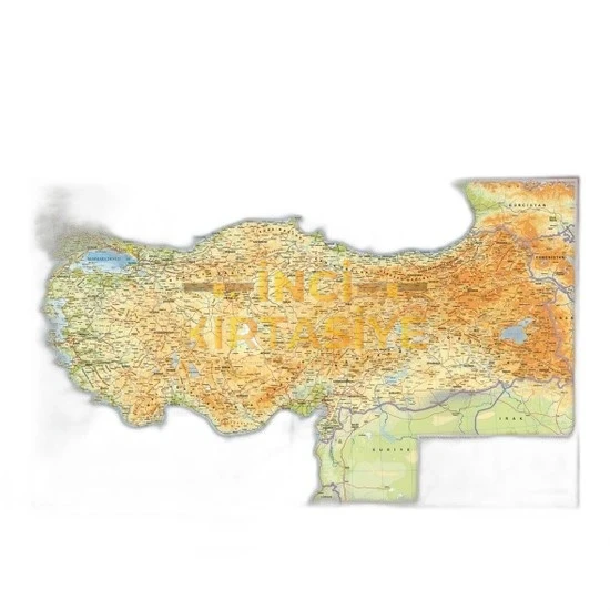 TÜRKİYE FİZİKİ + SİYASİ (70X100) ÇİFTTARAFLI