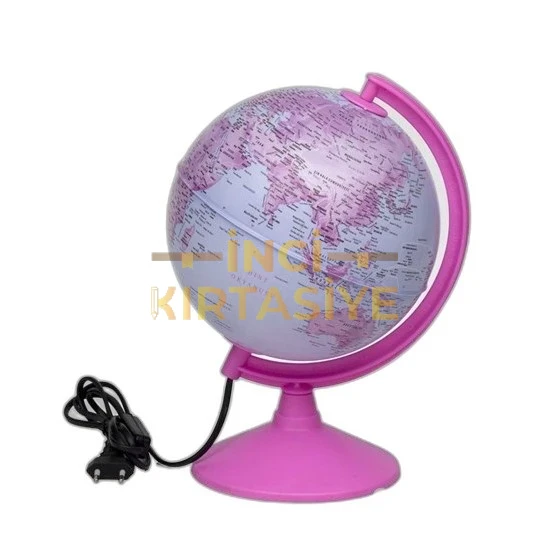 IŞIKLI PEMBE KÜRE 20CM