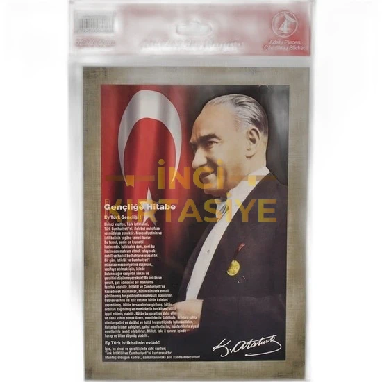 K.COLOR 12*23 12'Lİ ATATÜRK'ÜN HAYATI ÇIKARTMA