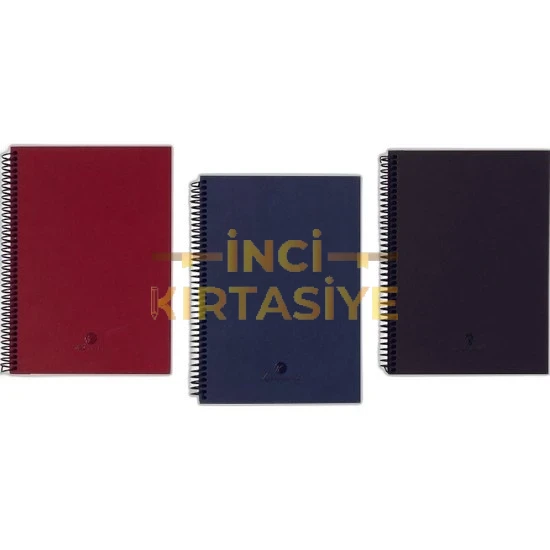 K.COLOR 17*24 60 BORDO ÇİZGİSİZ DEFTER