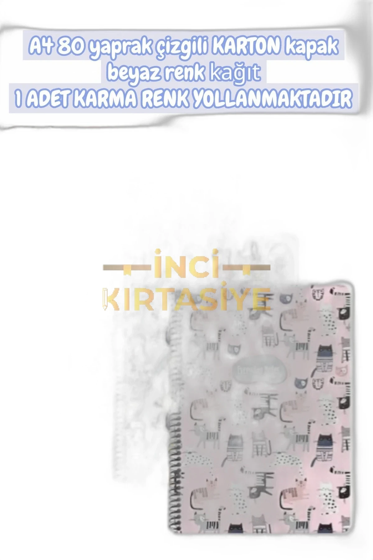 KESKİN ANIMAL FRİENDS A4 SPR. KRT. 80 YAPRAK ÇİZGİLİ DEFTER