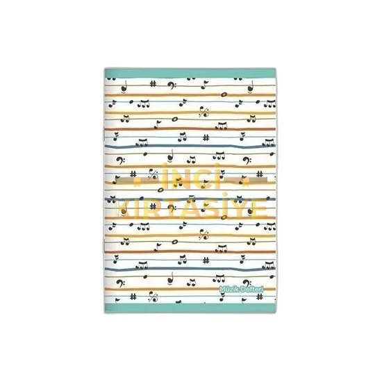 KESKIN A4 32 YP. TEL DIK. KARTON KAPAK MÜZIK DEFTERI