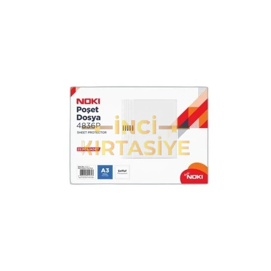 NOKİ POŞET DOSYA A3 DİKEY  (90 MIC)
