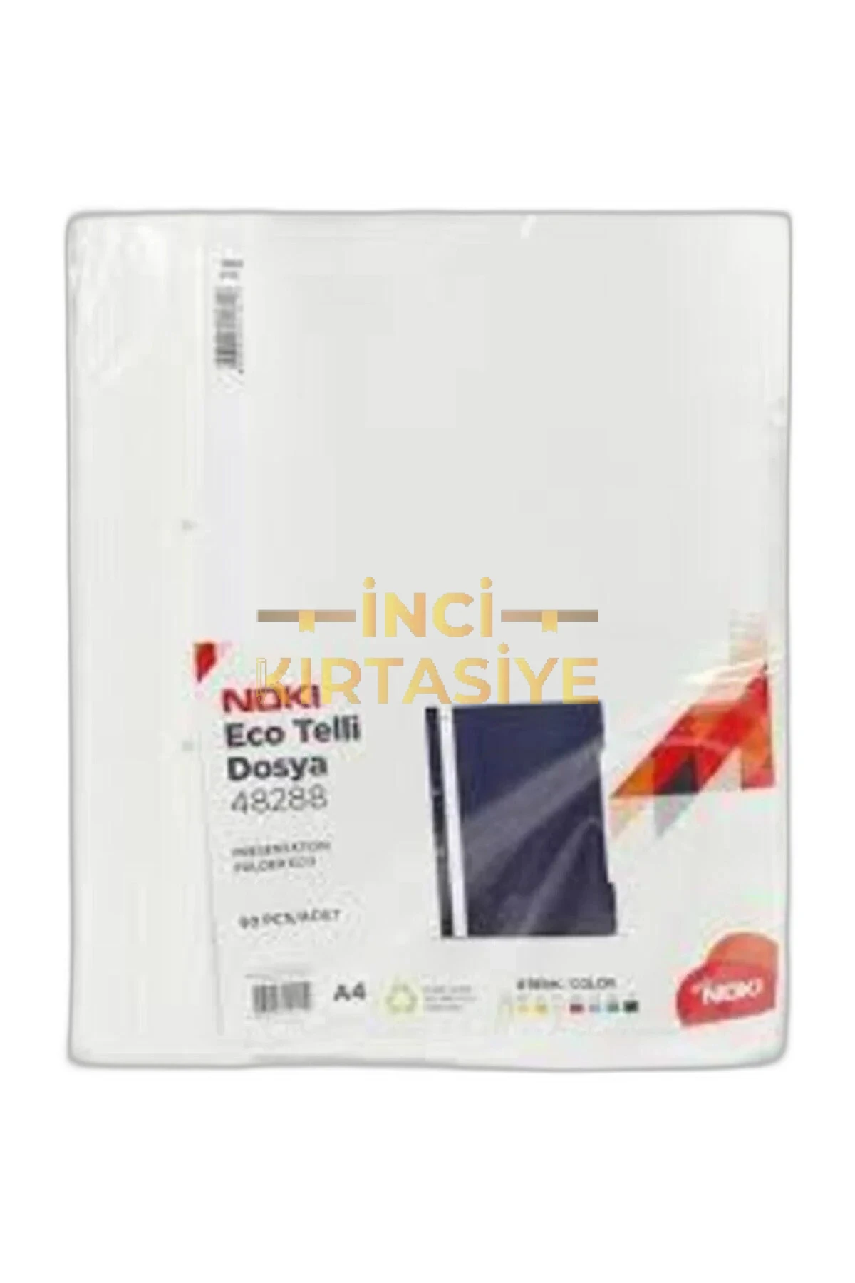 NOKİ ECO TELLİ DOSYA BEYAZ 50 Lİ