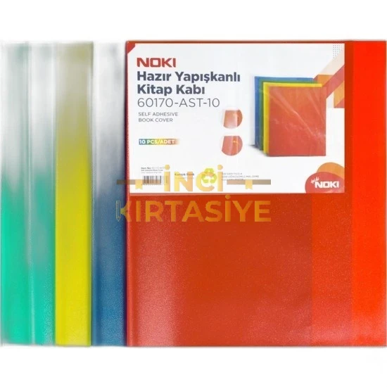 NOKİ HAZIR YAPIŞKANLI KİTAP KABI 10LU