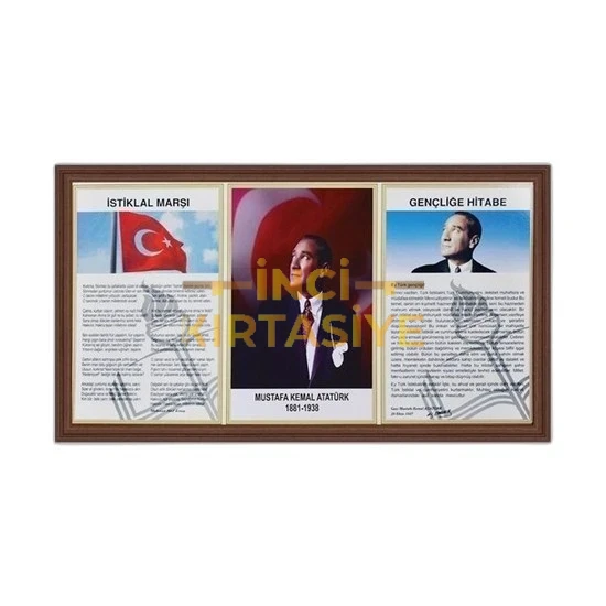 İNTERPANO 50*90 LAMİNE ÇERÇEVE D.MONTE ATATÜRK KÖŞESİ