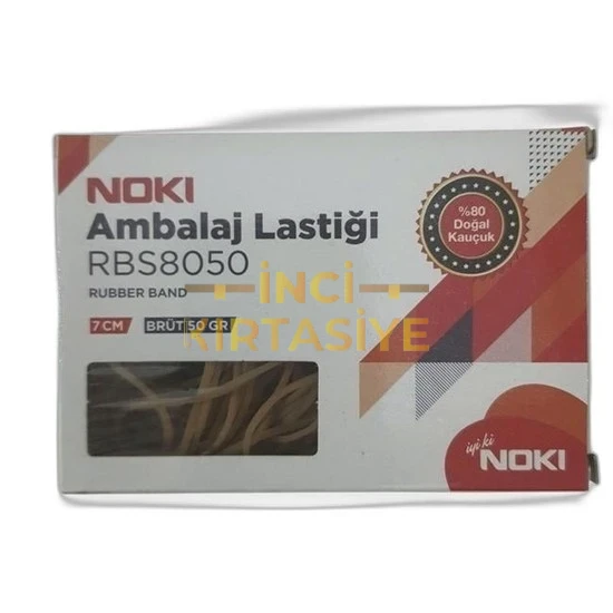 NOKİ AMBALAJ LASTİĞİ %80 KAUÇUK 7 CM. 50 GR. KUTU