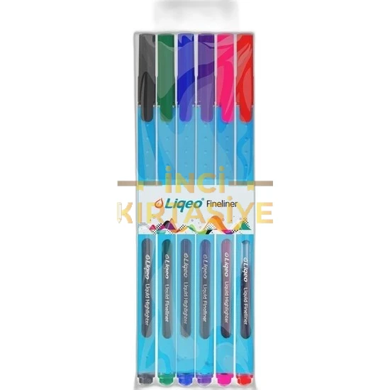 LIQEO FINELİNER KALEM 6'LI PVC