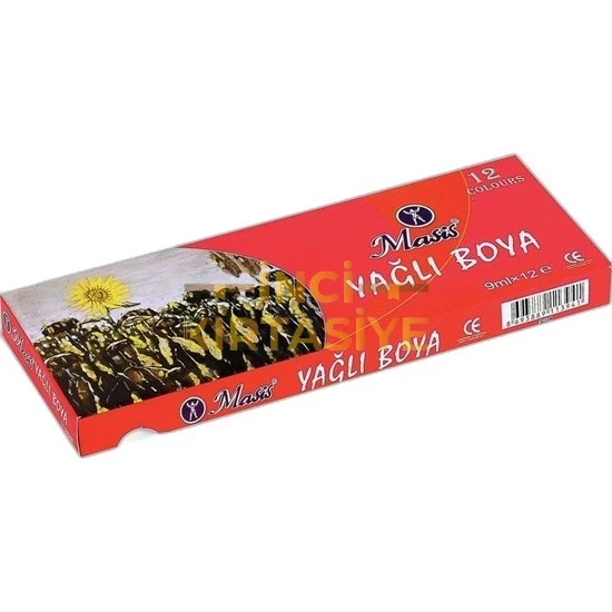 BY12 MASIS YAĞLI BOYA, 9 ML., 12 RENK