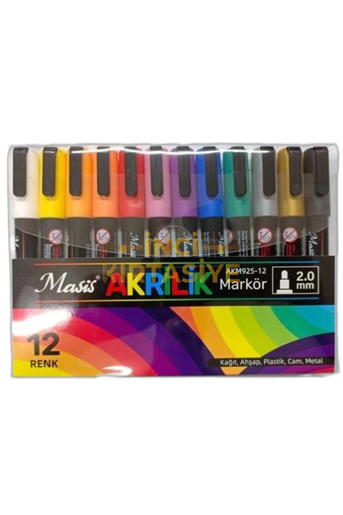 MASİS AKRİLİK MARKÖRÜ 12Lİ