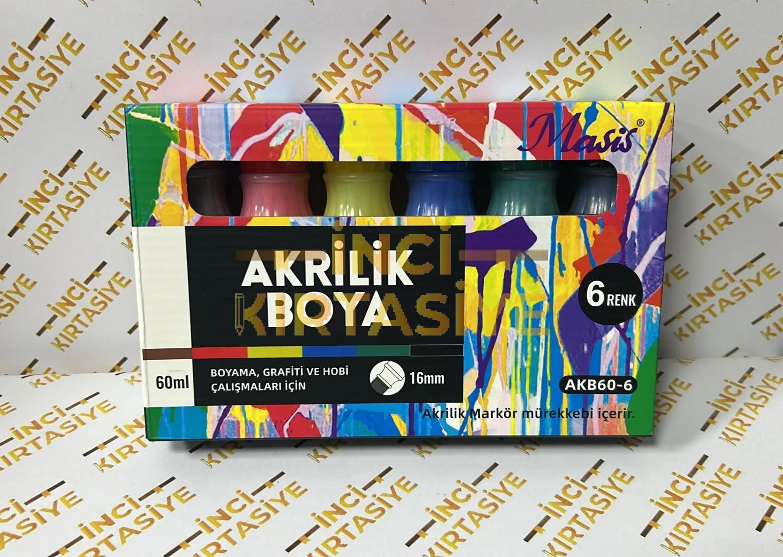 MASİS SÜNGERLİ AKRİLİK BOYA 6 RENK