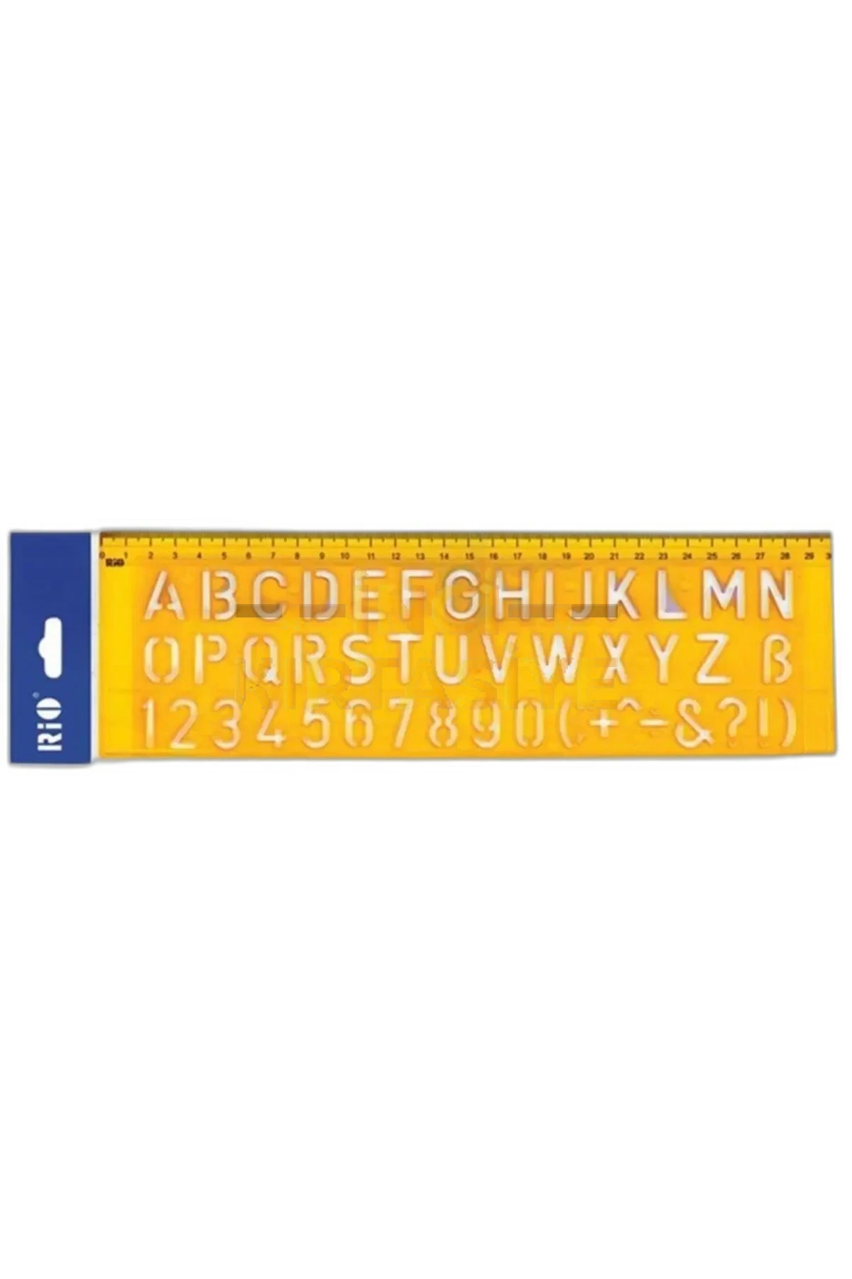 RİO HARF VE YAZI ŞABLONU 30 CM CETVELLİ 806