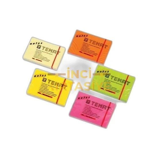 TEMAT 50X75 MM NOT KAĞIDI 80 YPR FOSFORLU PEMBE