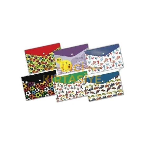 TİCON DESENLİ ÇITÇITLI ZARF DOSYA