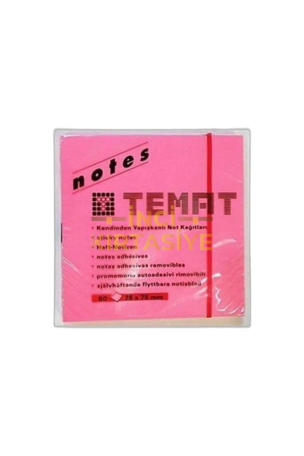 TEMAT.75X75MM KÜP NOT KAĞIDI.FOSFORLU RENK (320 SYF..4X80)