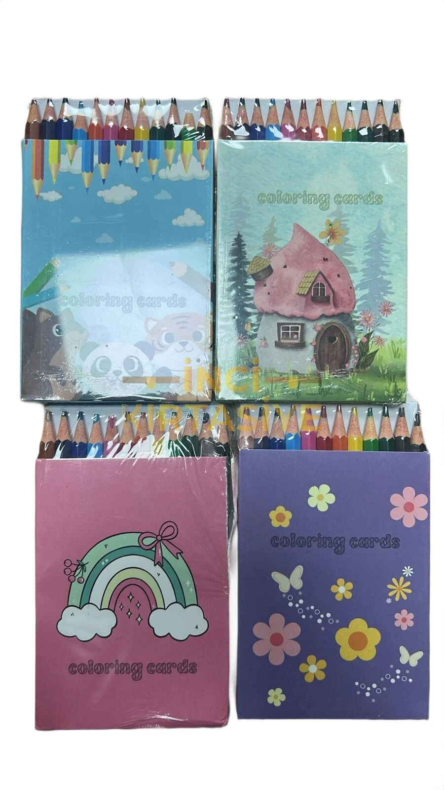 LİZY KUTULU KURU BOYALI BOYAMA KARTLARI