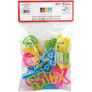 SÜDOR OYUN HAMURU KALIBI HARF + MERDANE