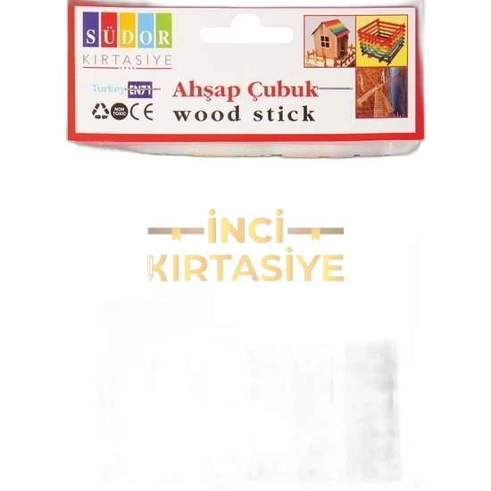 SÜDOR AHŞAP ÇUBUK GEÇMELI RENKLI