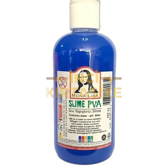 MONA LİSA SLİME JELİ 250ML FOSFORLU MAVİ