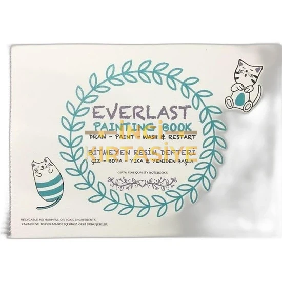GIPTA EVERLAST SP. 25X35 4 YP. BITMEYEN PP RESIM DEFTERI