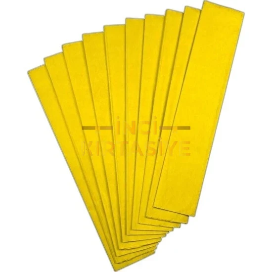 GIPTA 50X200  RENKLİ KRAPON KAĞIDI SARI