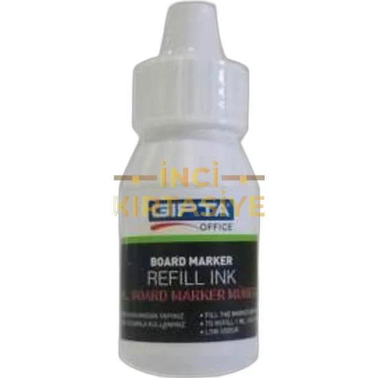 GIPTA TAHTA KALEMİ MÜREKKEBİ 25ML SİYAH