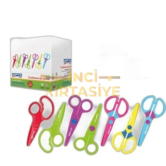 GIPTA KİDS PLASTİK GÖVDELİ KESMEYEN ÇOCUK MAKASI