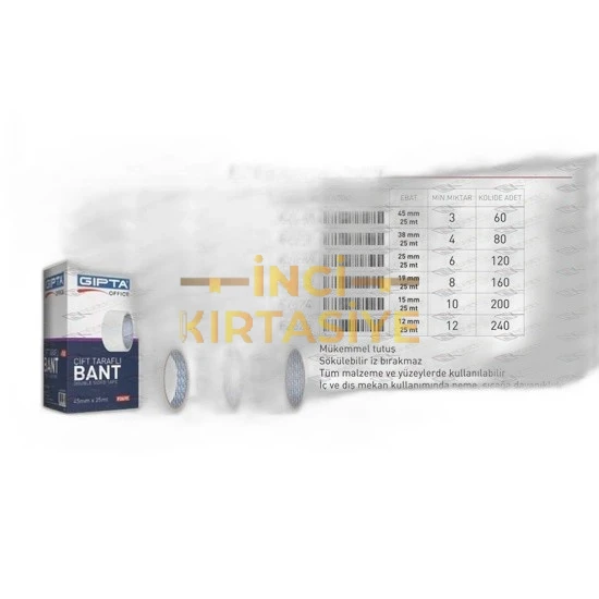 BANT - CIFT TARAFLI 38MM X 25 MT