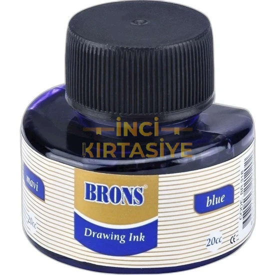 BRONS MAVİ ÇİNİ MÜREKKEP 20CC