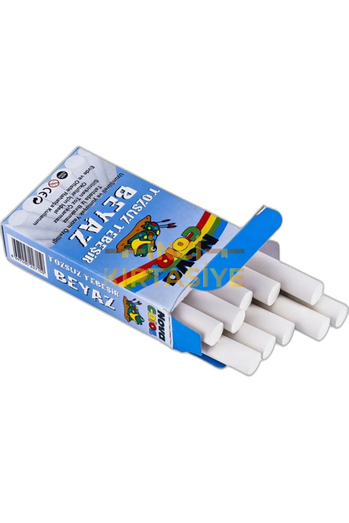 N.COLOR TOZSUZ TEBEŞİR 10 LU RENKLİ