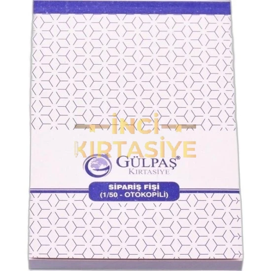 GÜLPAŞ SİPARİŞ MAKBUZU