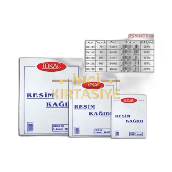 TOKAÇ 24X34CM RESİM KAĞIDI