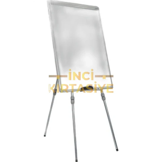 İNTER 40*55 ELEGANT ÇERÇEVE LAMİNANT YÜZEYLİ TELESKOPİK AYAKLI BEYAZ YAZI TAHTASI