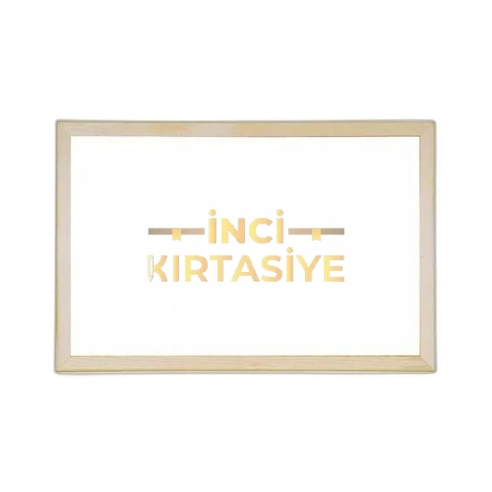 İNTER 45*60 AHŞAP ÇERÇEVELİ LAMİNANT YÜZEY D. MONTE BEYAZ YAZI TAHTASI