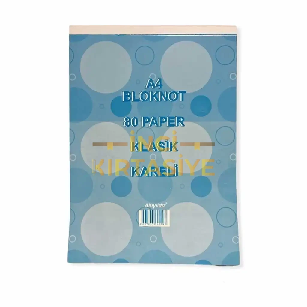 ALTINYILDIZ A4 50 YAP ÇİZGİLİ-KARELİ BLOKNOT