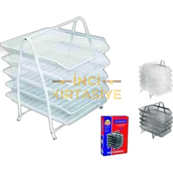 RUBENİS 5'Lİ TEL EVRAK RAFI