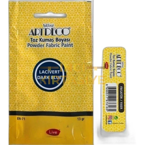 ARTDECO TOZ KUMAŞ BOYASI 13 GR LACİVERT