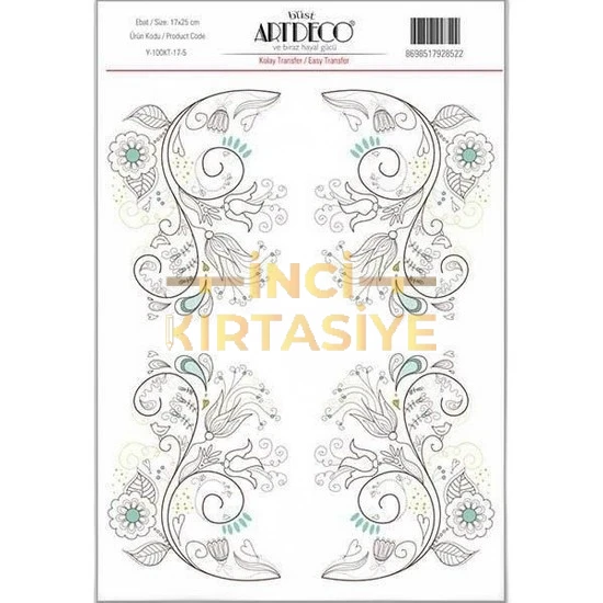 ARTDECO KOLAY TRANSFER 17X25CM DESEN NO:5