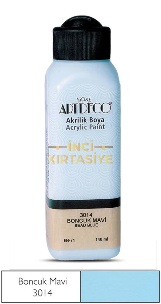 ARTDECO AKRİLİK BOYA 140ML BONCUK MAVİ 3014
