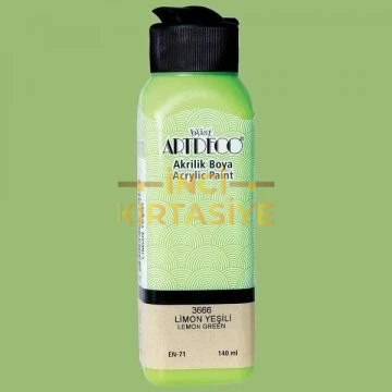 ARTDECO AKRİLİK BOYA 140ML LİMON YEŞİLİ 3666