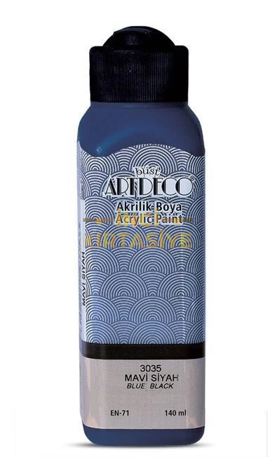 ARTDECO AKRİLİK BOYA 140ML MAVİ SİYAH 3035