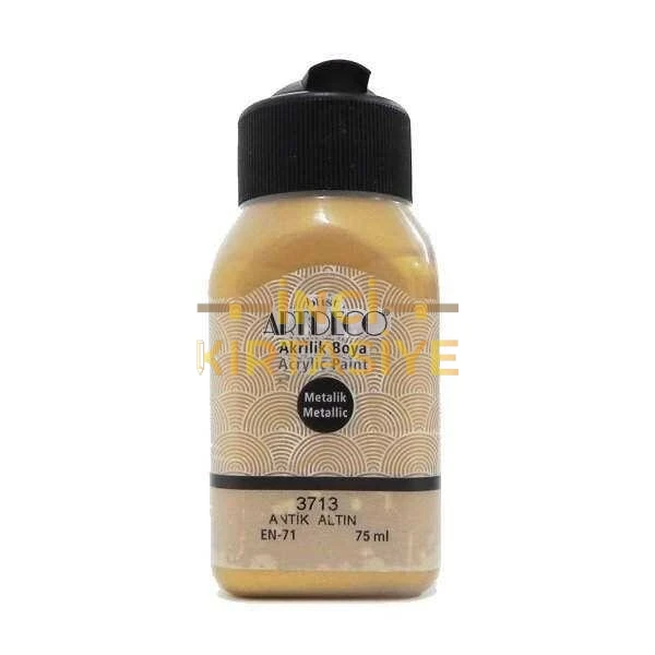 ARTDECO METALİK AKRİLİK BOYA 75ML ANTİK ALTIN 3713
