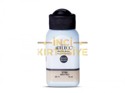 ARTDECO METALİK AKRİLİK BOYA 75ML MAVİ İNCİ 3769