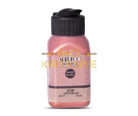 ARTDECO METALİK AKRİLİK BOYA 75ML ANTİK BAKIR 3738