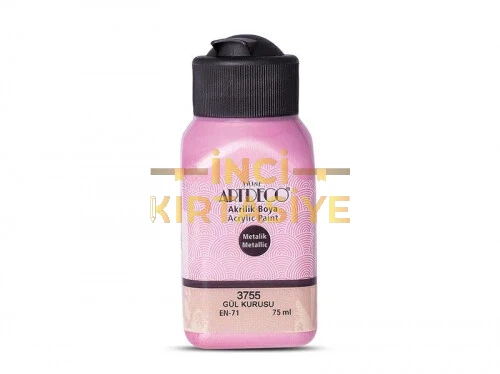 ARTDECO METALİK AKRİLİK BOYA 75ML GÜL KURUSU 3755