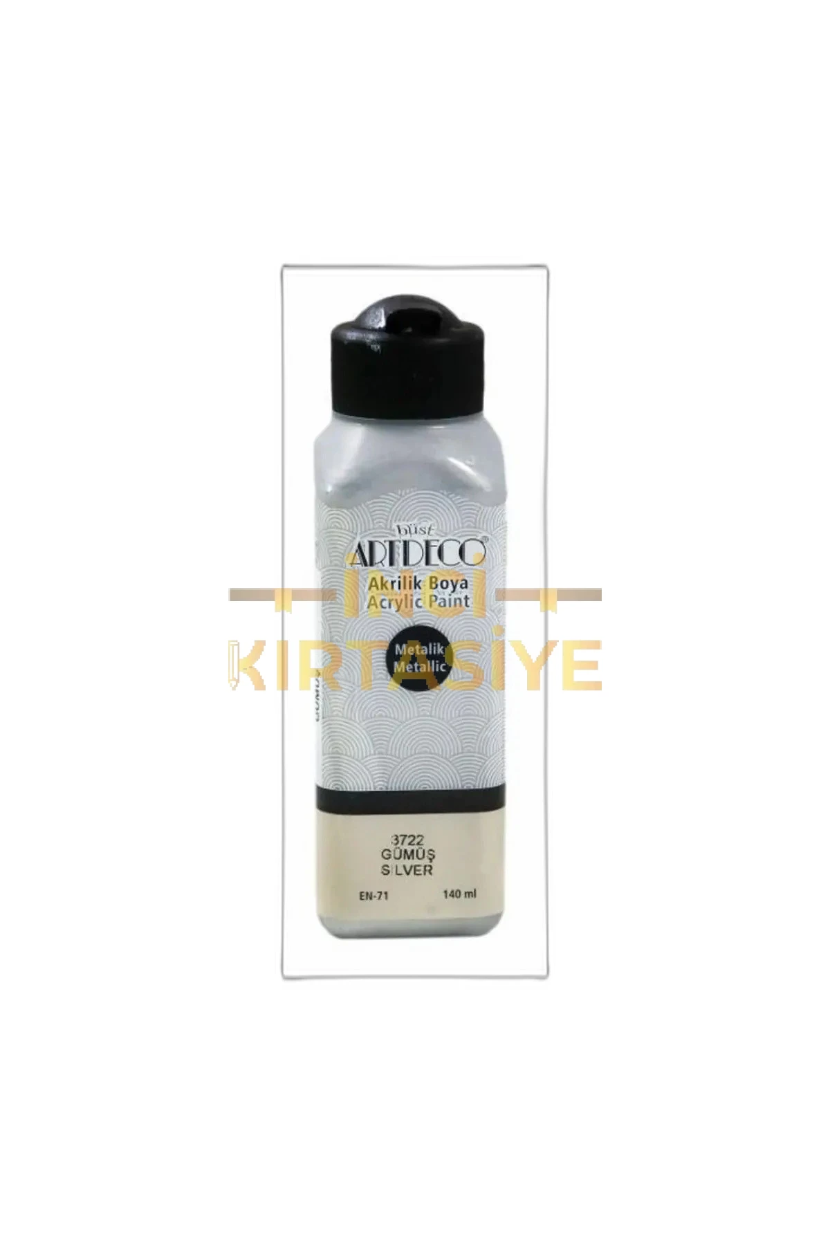 ARTDECO METALIK AKRILIK BOYA 140ML GÜMÜŞ 3722